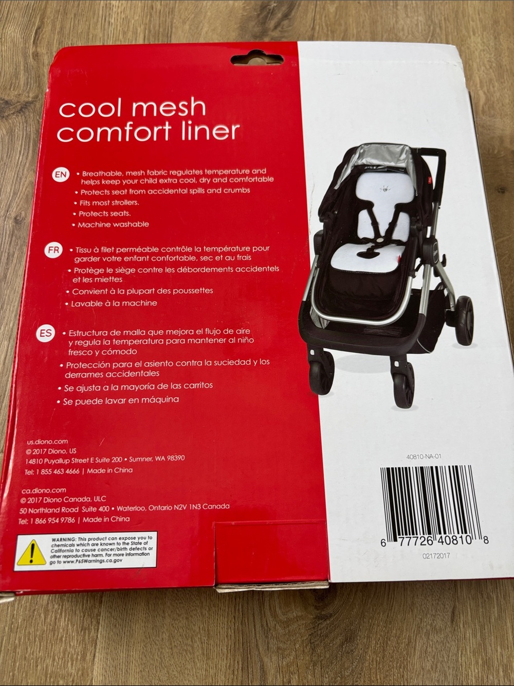 Diono Cool Mesh Comfort Liner Stroller Insert
